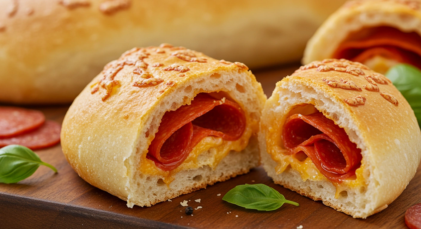 Homemade Pepperoni Pizza Roll - tertiary view